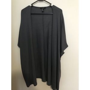 Grey/Blue Light Knit Shawl